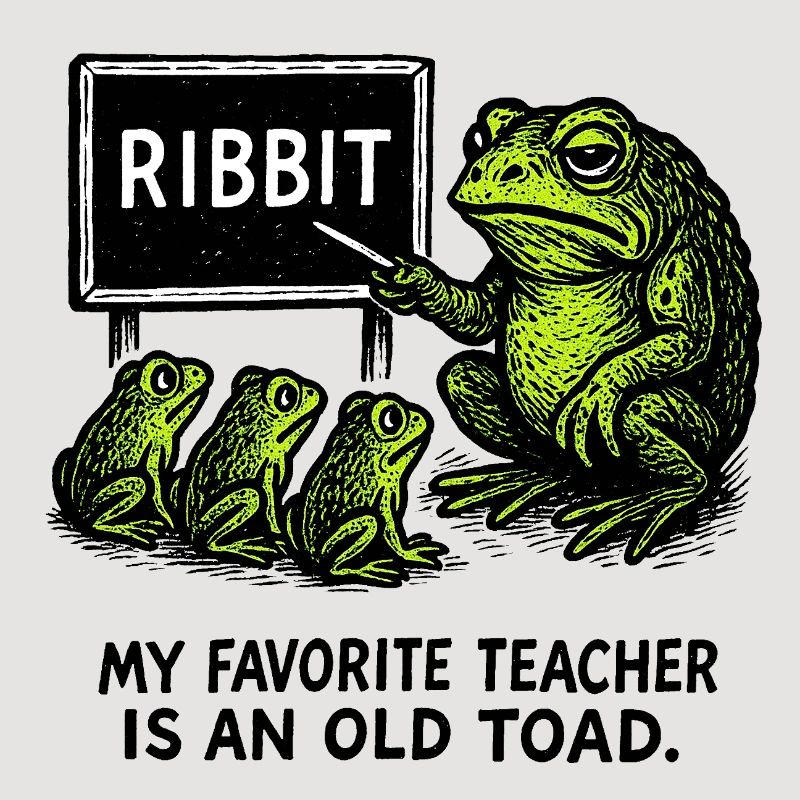 Lomu Frog Teaching Class Illustration