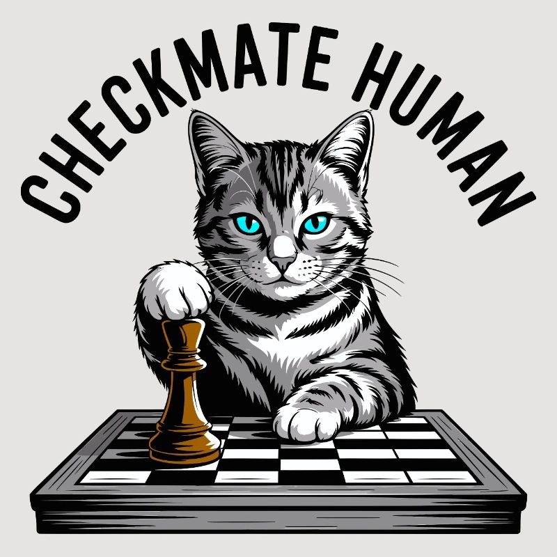 Checkmate Human Chess Cat