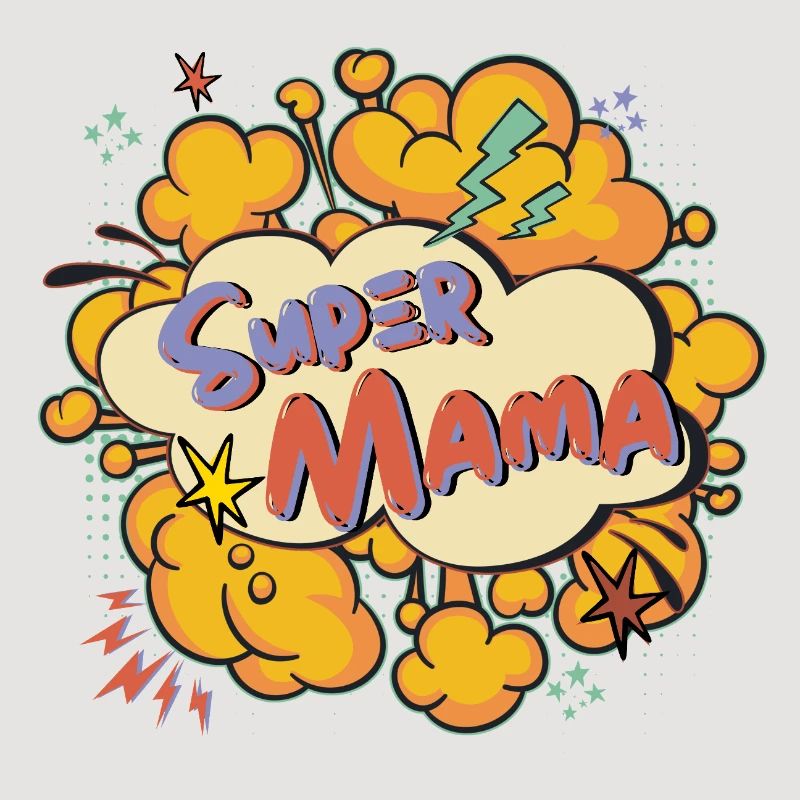 Super Mom Comic Explosion