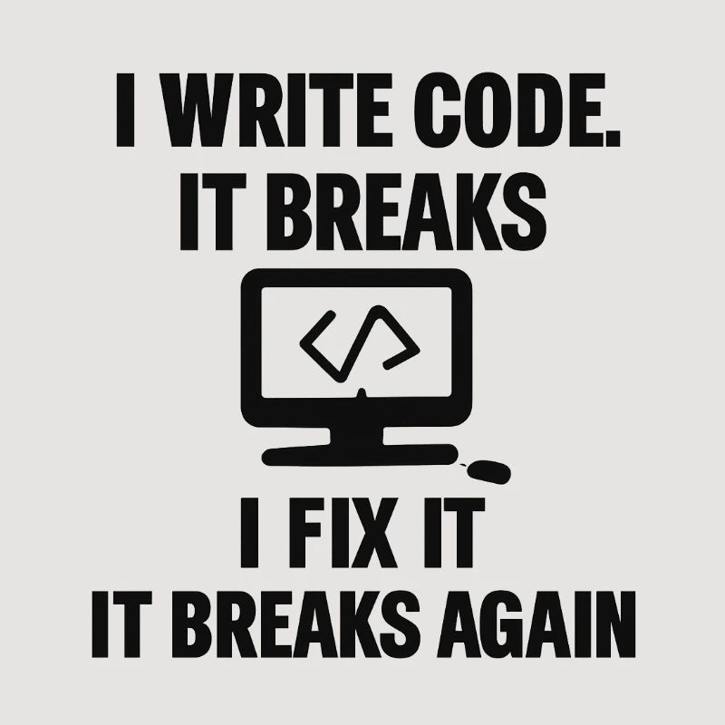 I Write Code – Funny Programmer T-Shirt