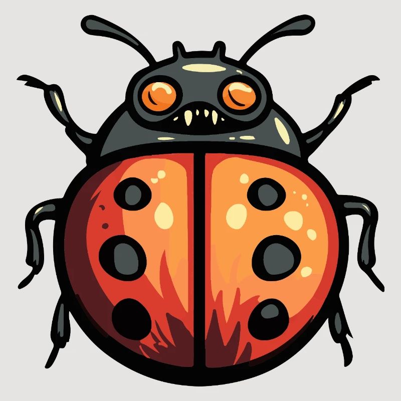 Ladybug Halloween Comic Funny
