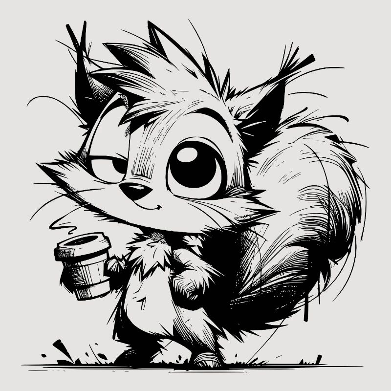 Eichhörnchen noch ein Kaffee? Immer her damit