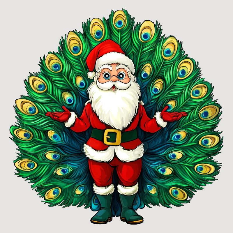 Weihnachtsmann Vogelstrauss
