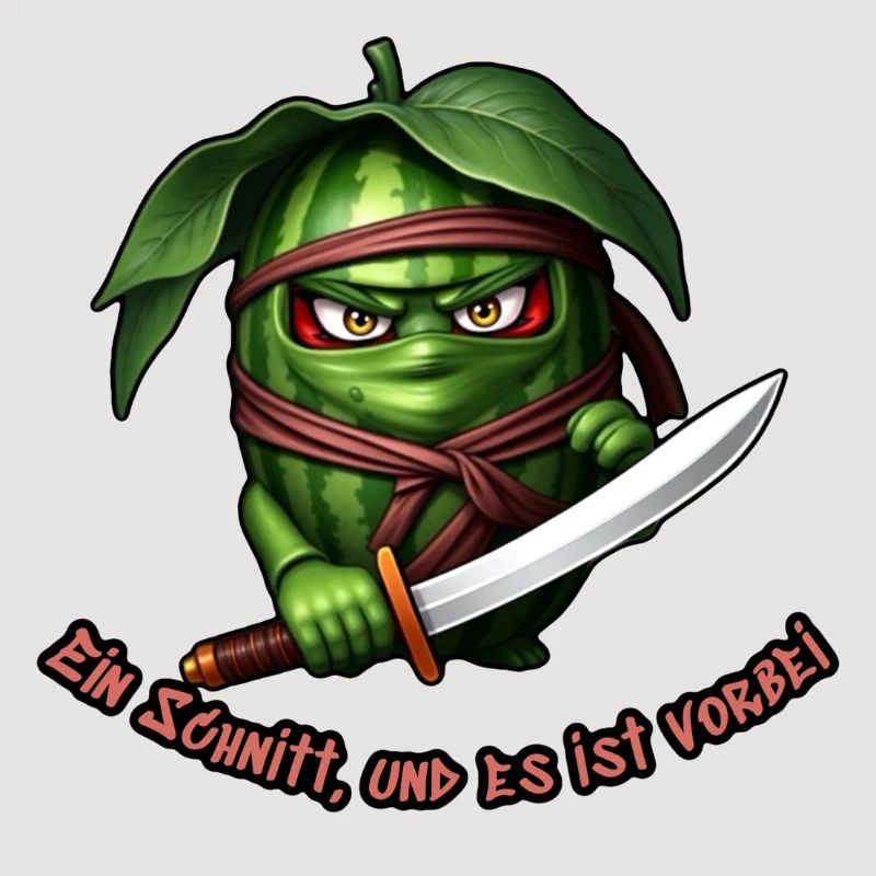 Ninja pastèque avec l’épée