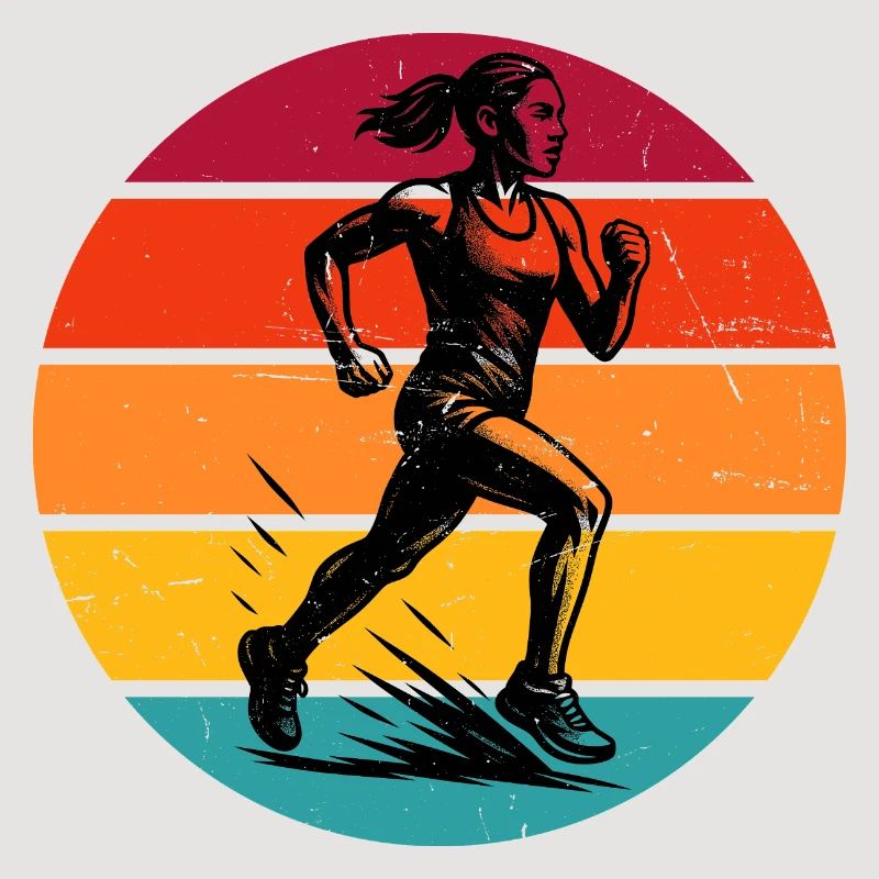 Illustration de course pour la course