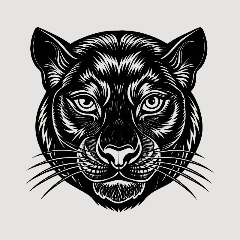 Visage de panthère