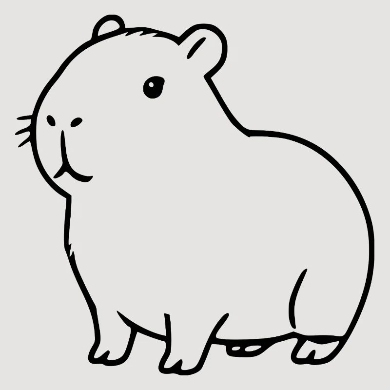 Capybara capybara noir