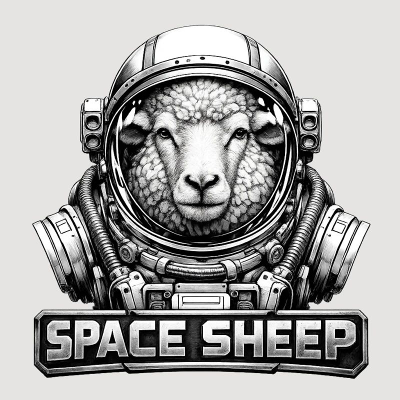 Astronaute mouton de l’espace