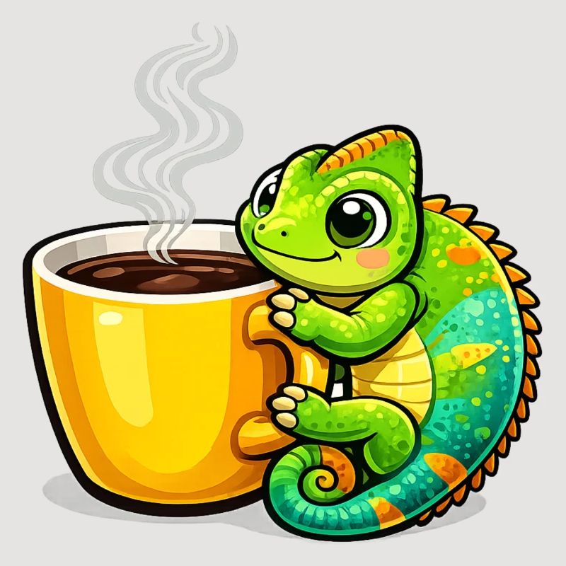 Coffee Dragon Cuddle