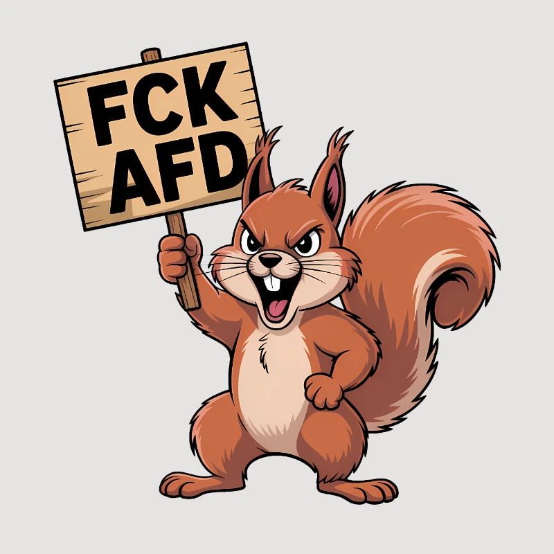 FCK AFD - Antifa Eichhörnchen Tee