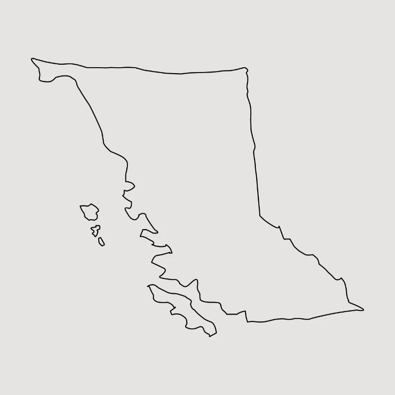 British Columbia map