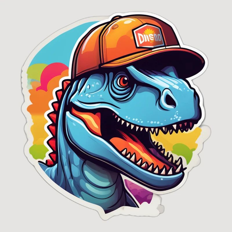 Dinosaurier-Regenbogenkappe
