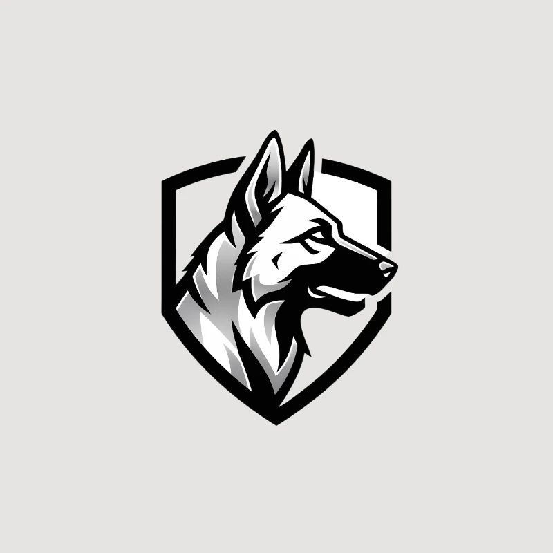 Schäferhund Wappen Security