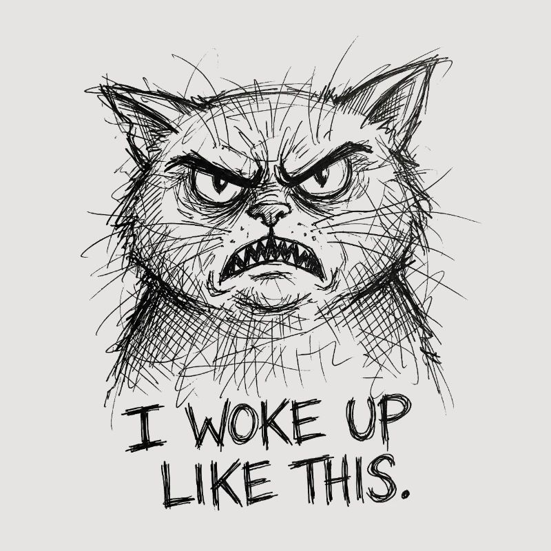 Furious Cat Scribble