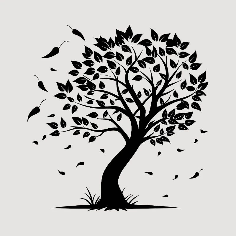 Tree with wind
