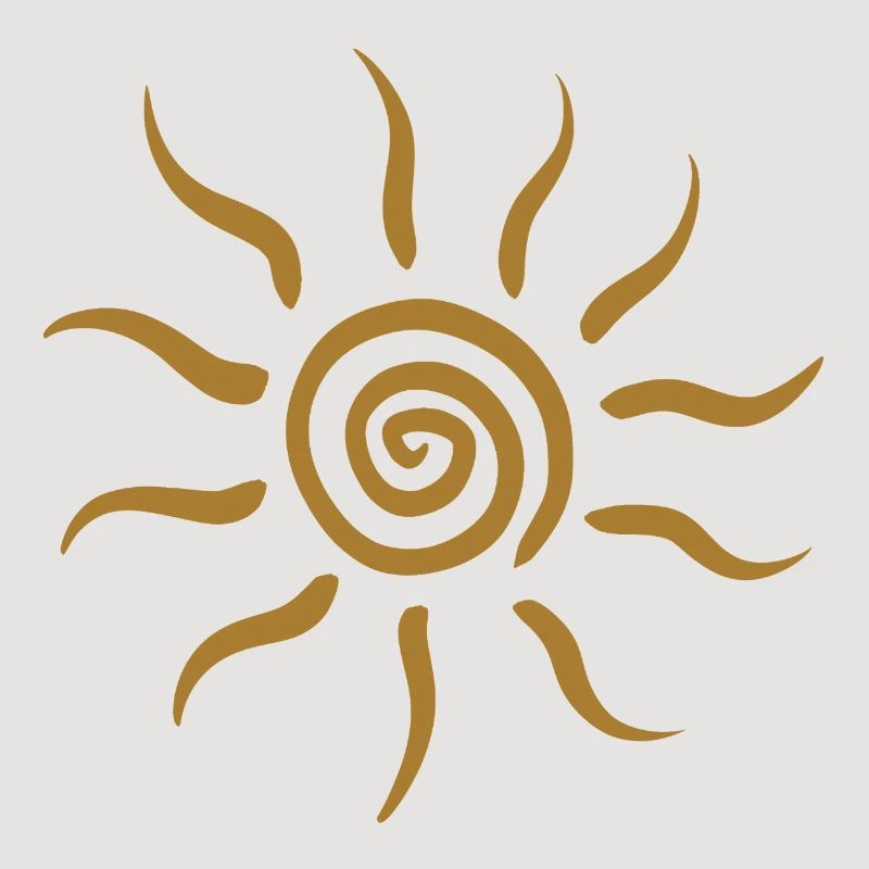 Éclaboussure de Soleil en Spirale Dorée
