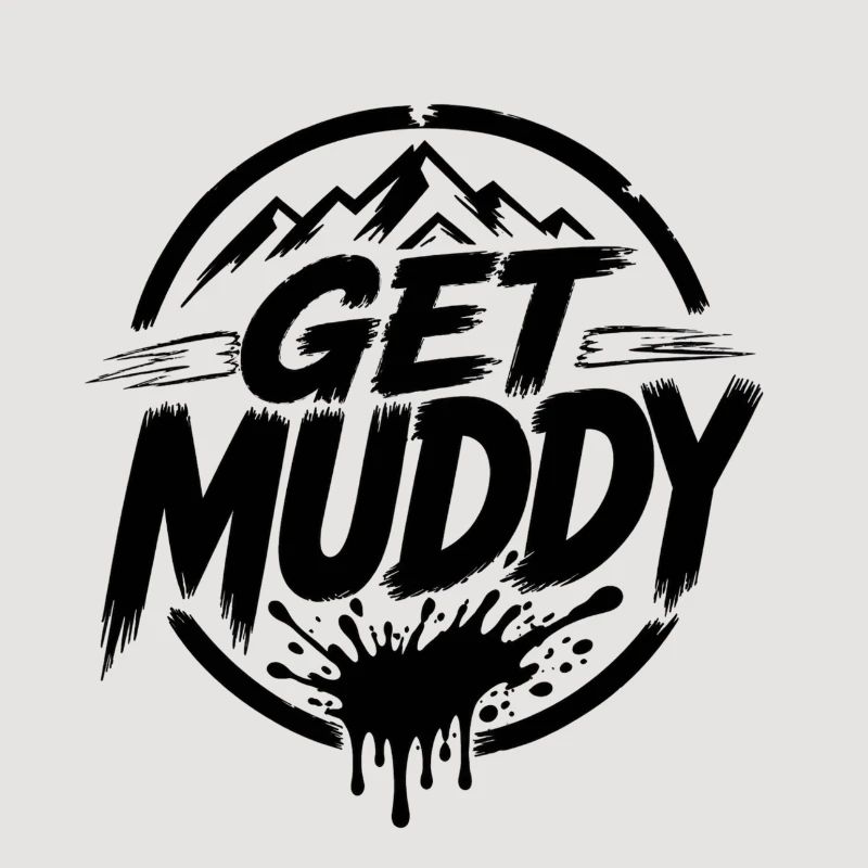 Get Muddy - Logo noir