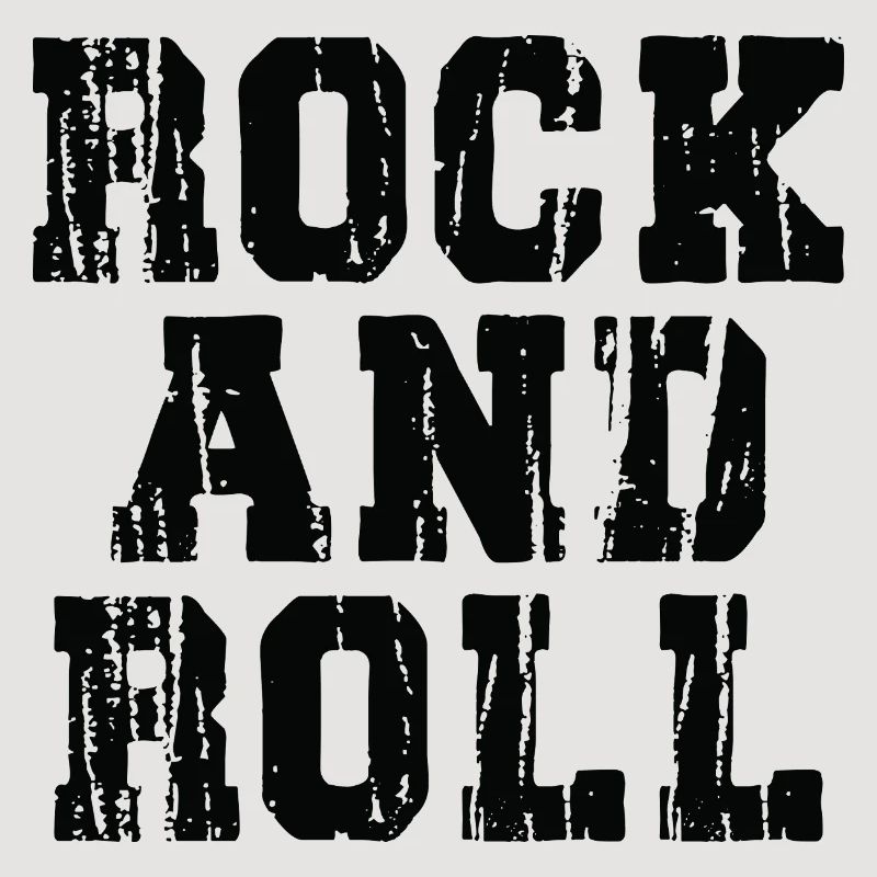 Rock and Roll Typographie Audacieuse et Usée