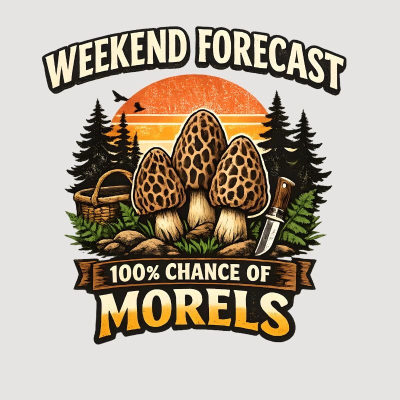 Wochenendvorhersage 100% Chance auf Morcheln