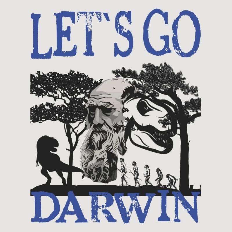 Charles Darwin Evolution textile Geschenkidee