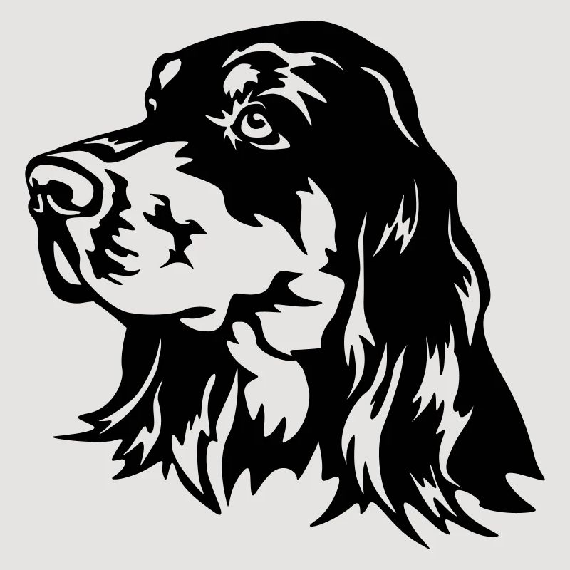 Gordon Setter Kopf