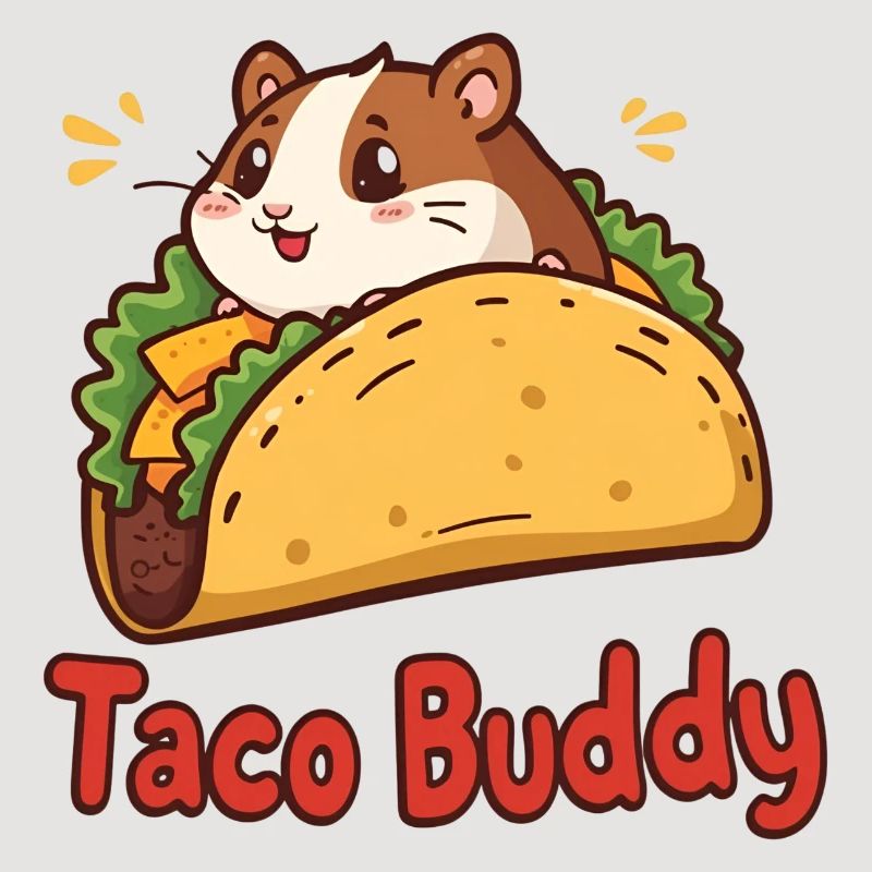 Taco Buddy - Conception de hamster de dessin animé