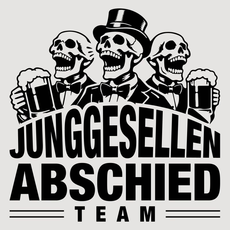 Junggesellenabschied Team Skelett Bier
