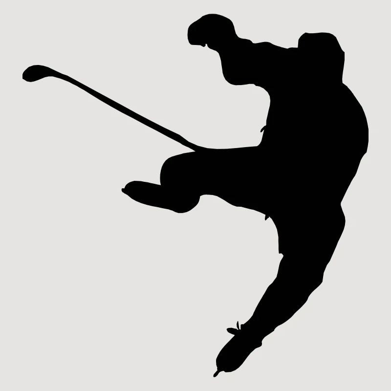 ice hockey shadow image logo