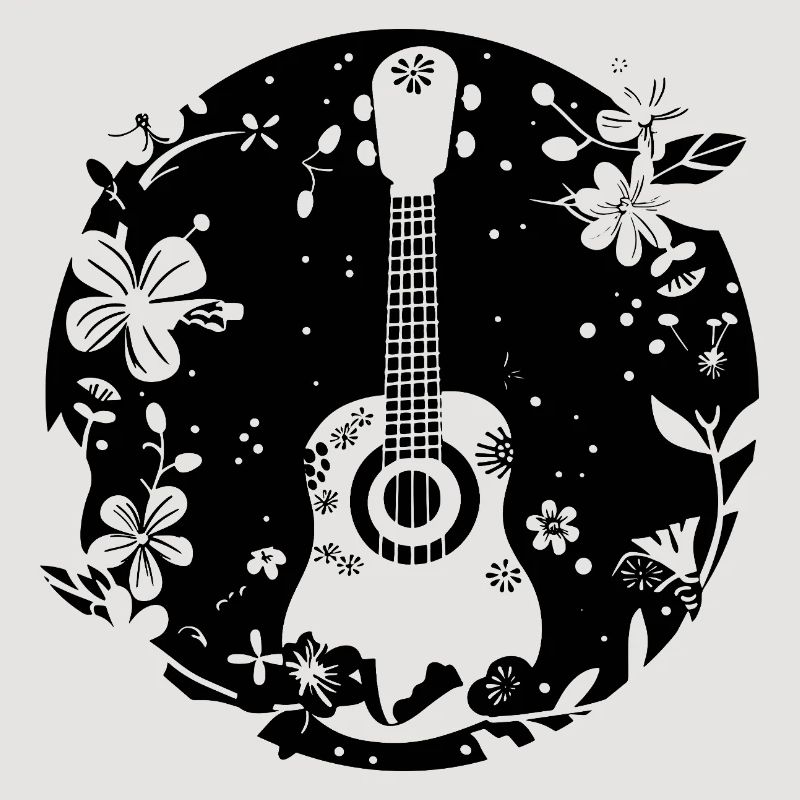 Ukulele Comic-Stil