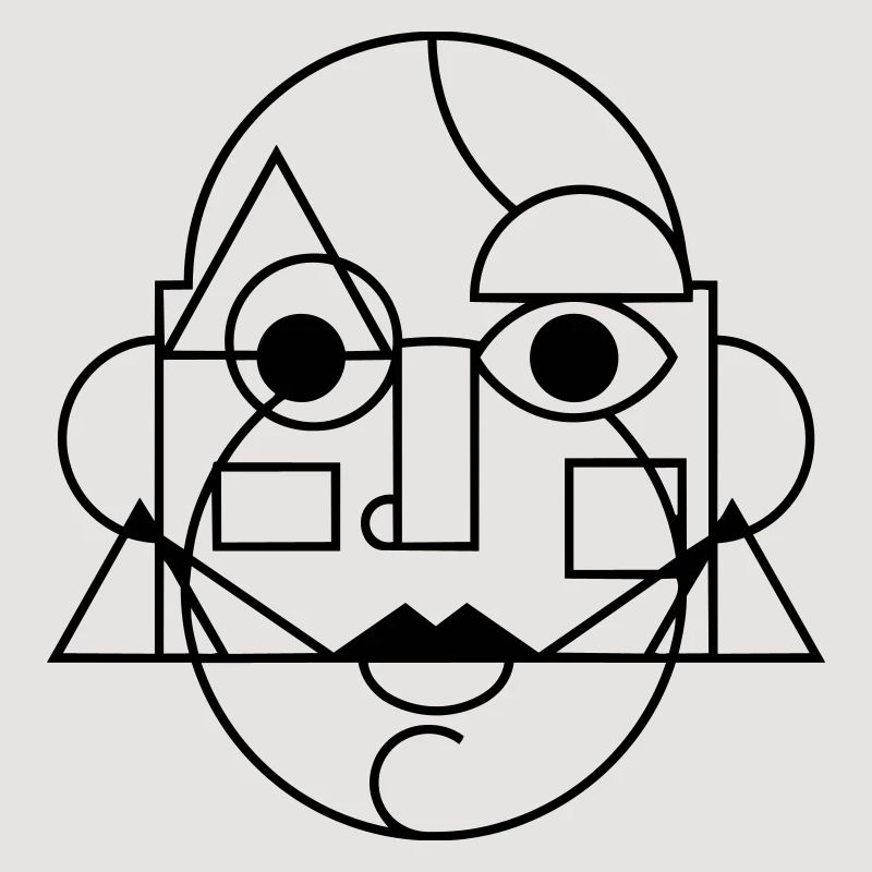 abstract art face