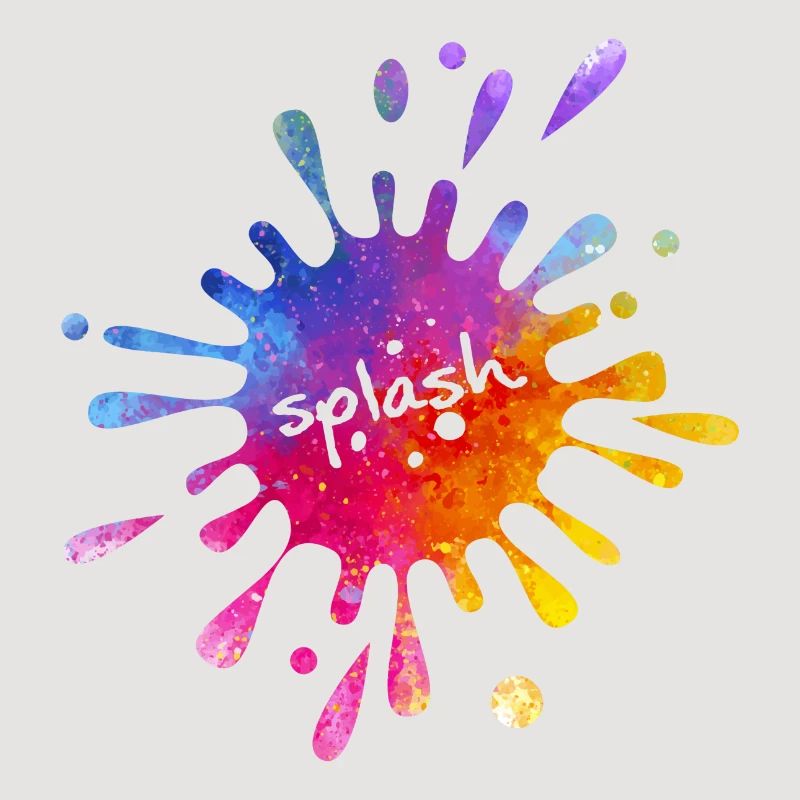 Splash - éclaboussure de couleur colorée