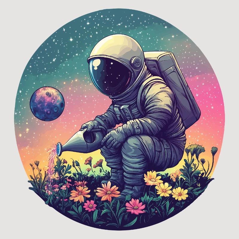 Astronaute de Space Blossoms