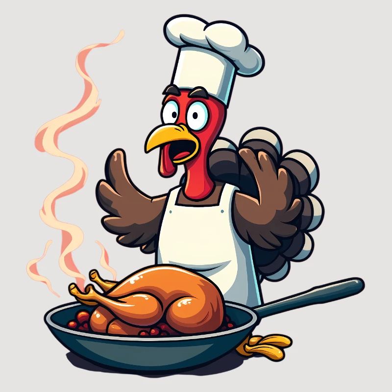 Cuisinier de dinde de Thanksgiving