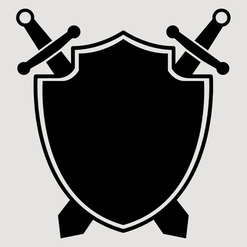 Bouclier médiéval avec épée