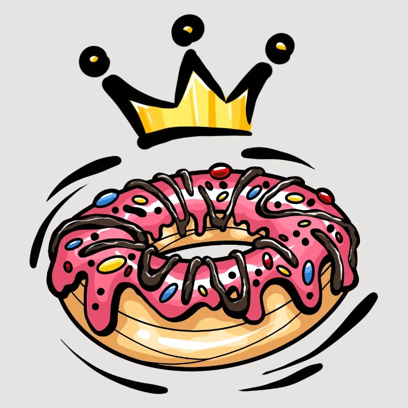 Donut Krone Nascherei Bunt
