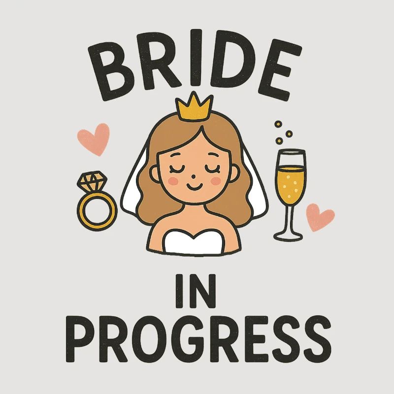 Bride in Progress - Funny EVJ Party Conception nuptiale