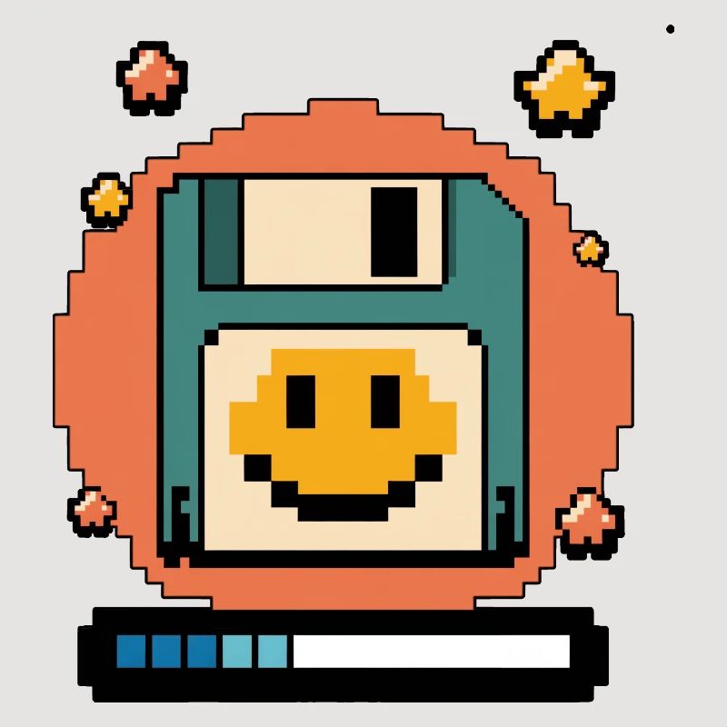Floppy Disk Retro Internet
