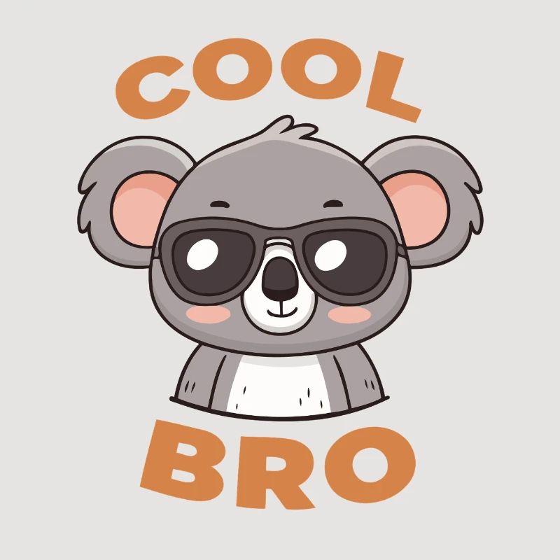 Koala Cool Bro with Goggles