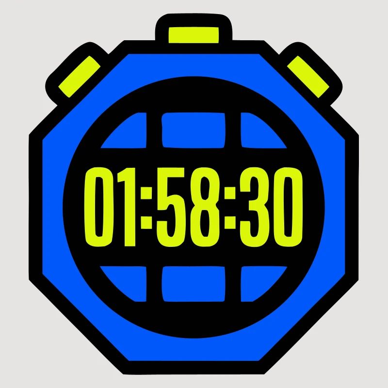 Stoppuhr Bestzeit Halbmarathon