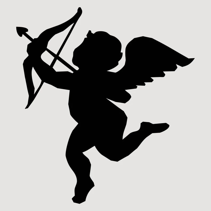 Ange avec arc et flèche, ange de l'amour