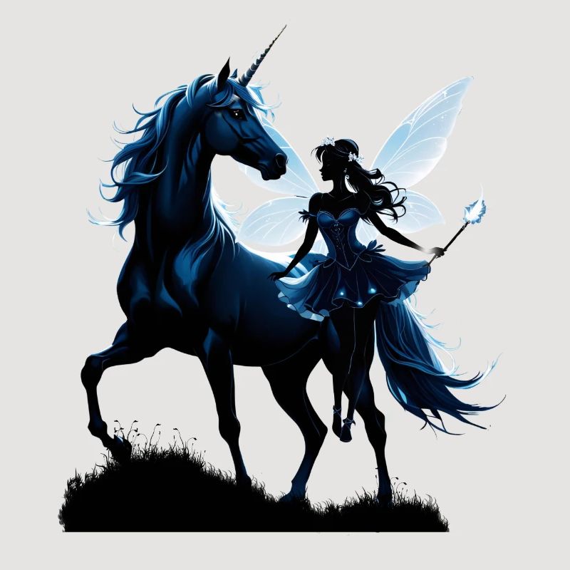 Die Fee und das Einhorn: Ein nächtliches Abenteuer.
