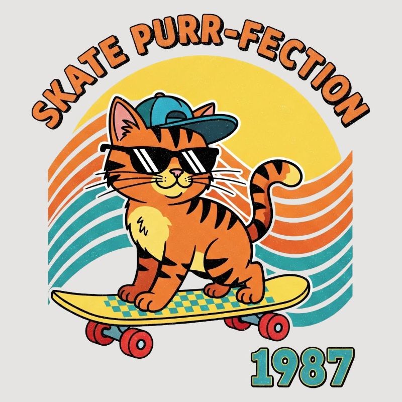 Chat de patin