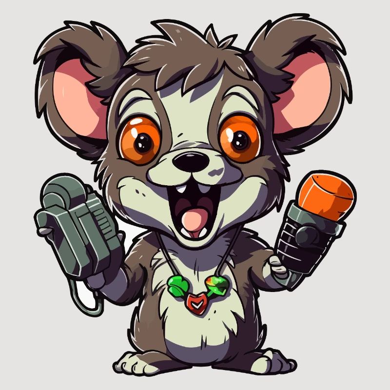 Chibi Ratten-Mikrofon-Combo