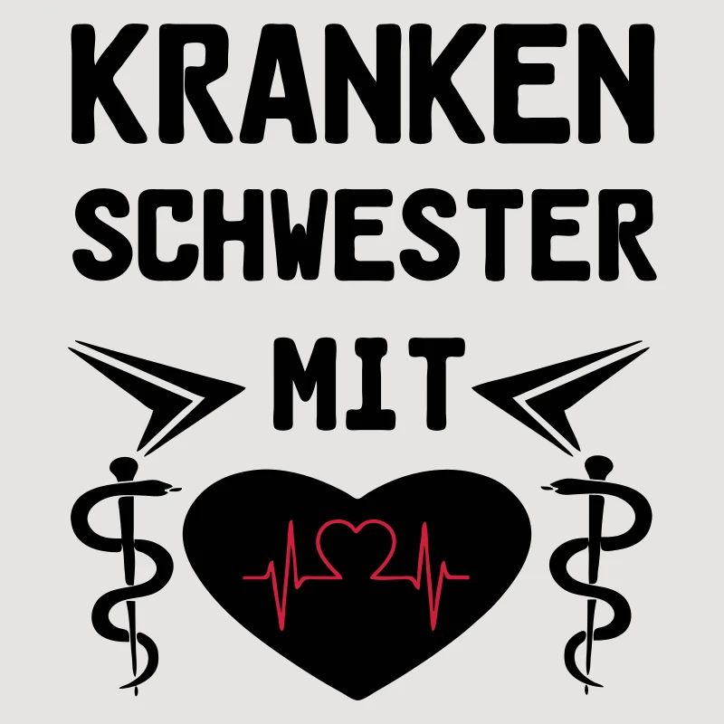 Krankenschwester mit Herz Medizin Geschenk