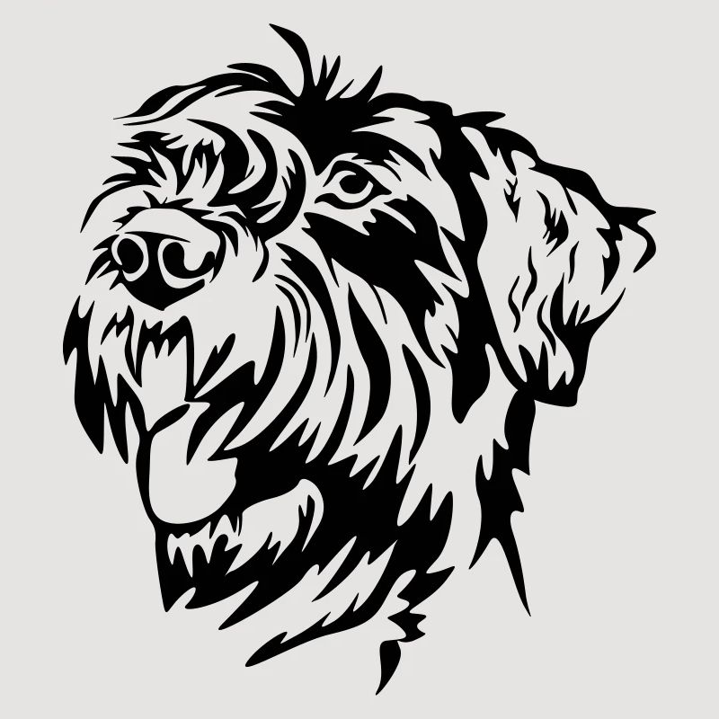 Giant Schnauzer head