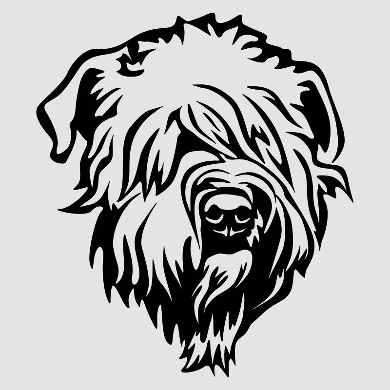 Wheaten Terrier Kopf