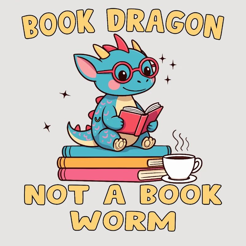 Drache Bibliophile Eule