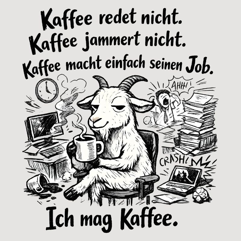 Kaffee redet nicht lustiger Kaffee Spruch