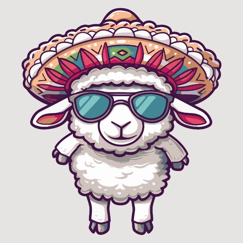 Elephant Comic Funny Sombrero