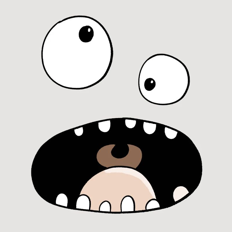 Funny Comic Monster Gesicht